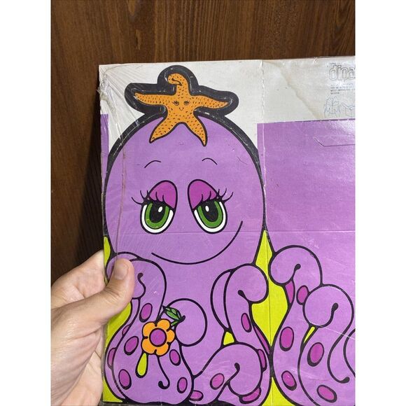 Vintage 1970s Dipak Animal Pop up 3-D Gift Box Octopus #3845 3.5x3.5x3.5" - Picture 3 of 5